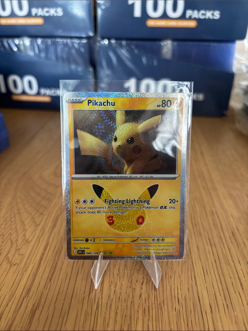 Pikachu #27 30th Celebrations Set card 049/128